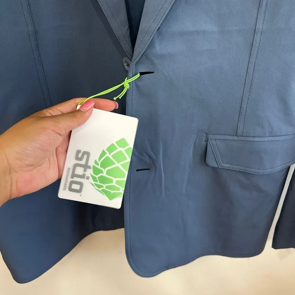 Stio Mountain Mens 44 Rammel Blazer Sports Jacket Blue NEW 2390 M’s